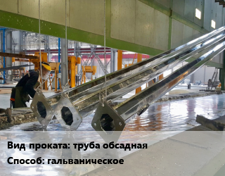 Оцинкование гальваническое для проката категории Обсадная труба
